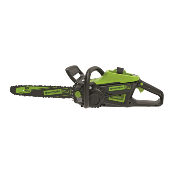GreenWorks Pro CSC404 Cordless Chainsaw Manuals