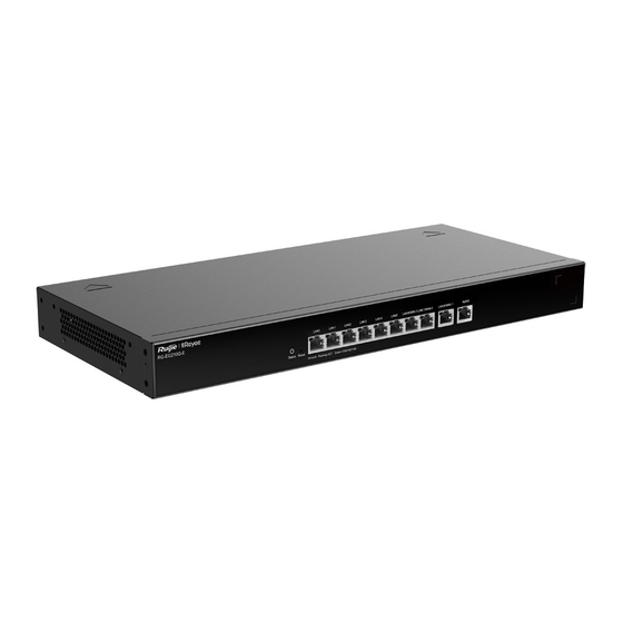 Ruijie RG-EG210G-E Series Hardware  Installation And Reference Manual