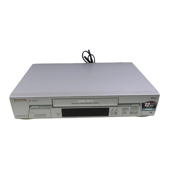 Panasonic NV-SJ400A Operating Instructions Manual