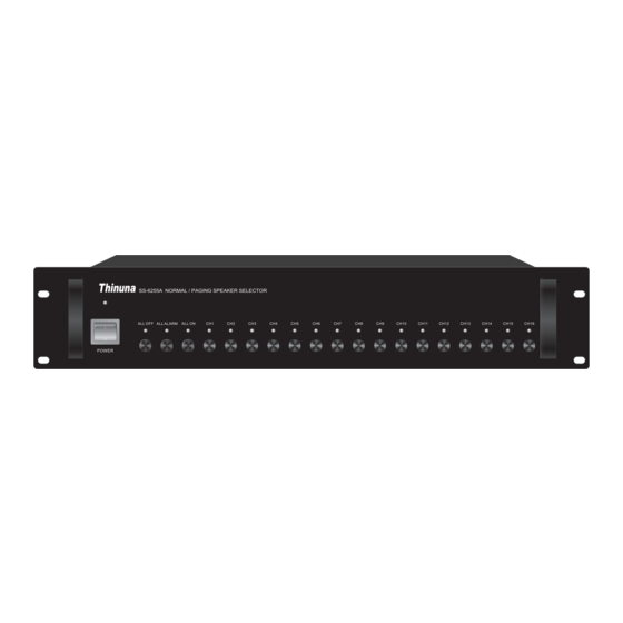 Thinuna SS-6255A Operation Manual