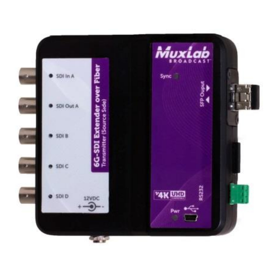 MuxLab Broadcast 500734 Installation & Operation Manual