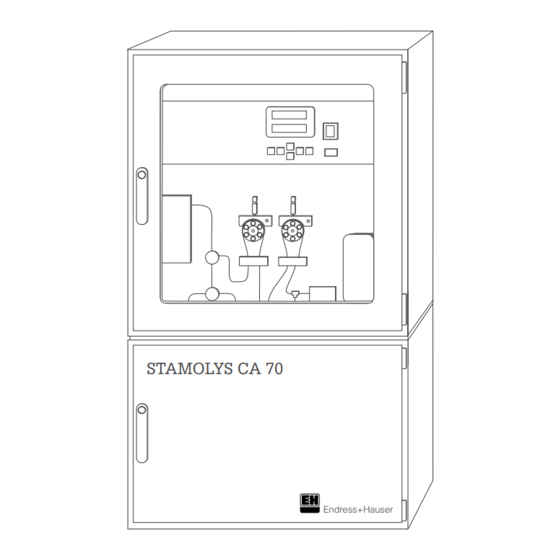 Endress+Hauser StamoLys CA 70 Manuals