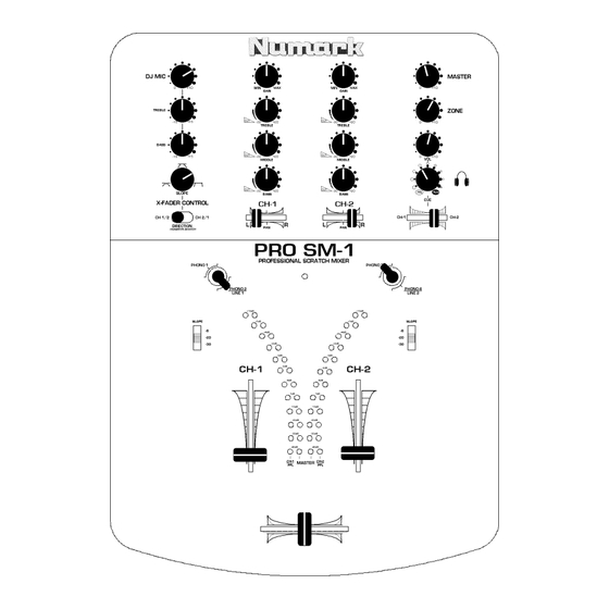 Numark PRO SM-1 Owner's Manual