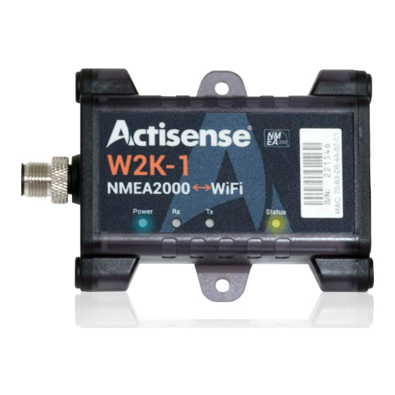 Actisense W2K-1 Install & User's Manual