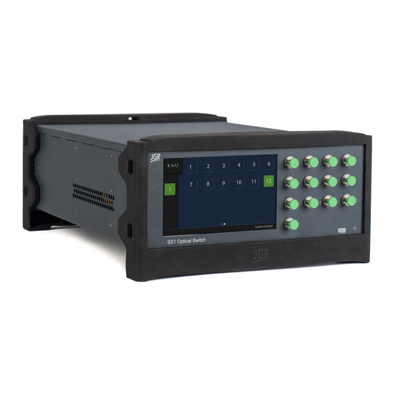 JGR SX1 Optical Switch Manuals
