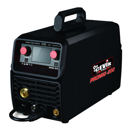 CEVIK PRO CE-PROMIG 200 Welding System Manuals