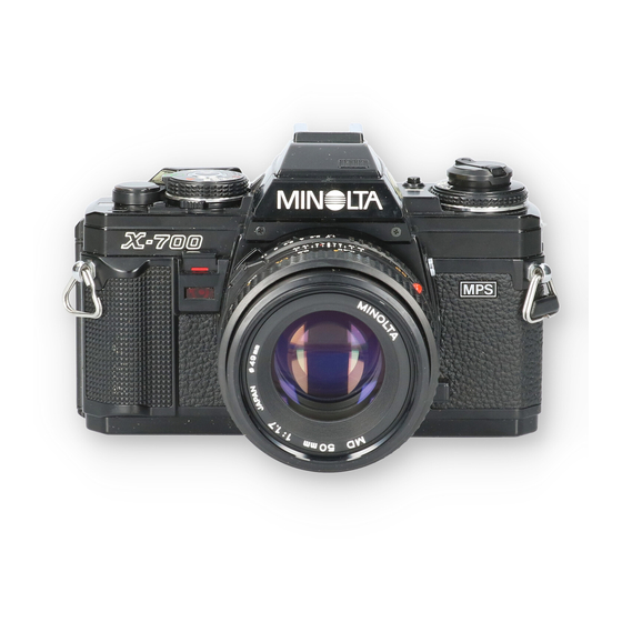 Minolta X-700 Instruction Manual
