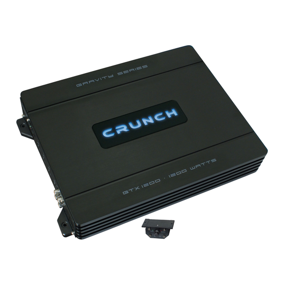 Crunch GTX 750 Owner's Manual