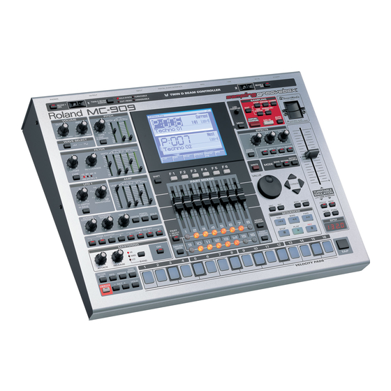 Restoring The Factory Settings (Factory Reset) - Roland MC-909 