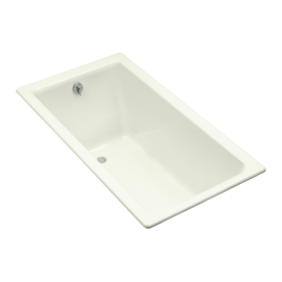 Kohler K-790 Drop-In Bathtub Manuals