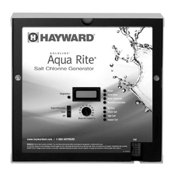 Hayward AquaRite W3AQR15 Owner's Manual