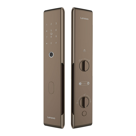 User Manuals: Lenovo smart lock A1 Digital Door