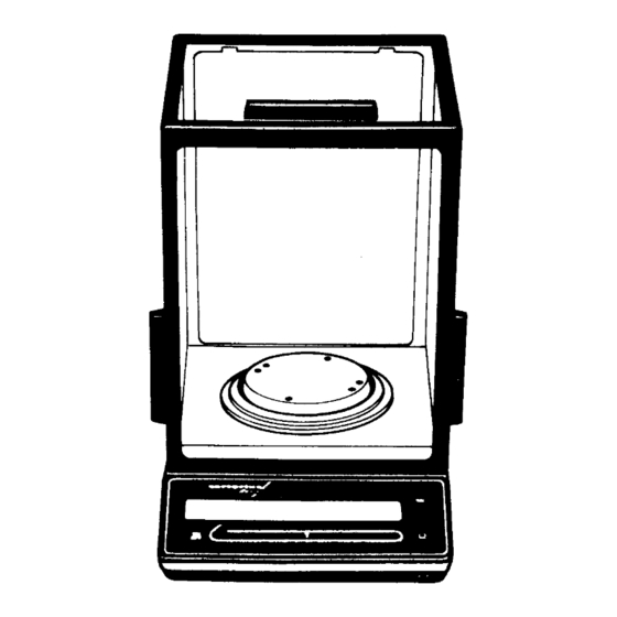 Sartorius BA 210 S Installation And Operating Instructions Manual