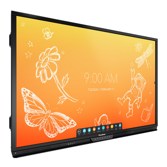 promethean ActivPanel Titanium Getting Started Manual