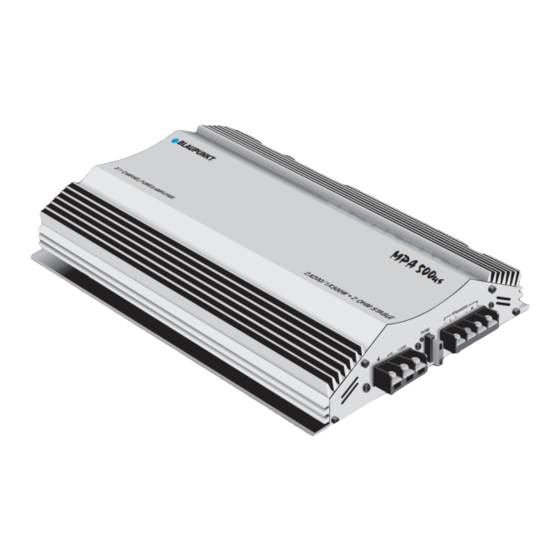 Blaupunkt MPA500 Install Manual