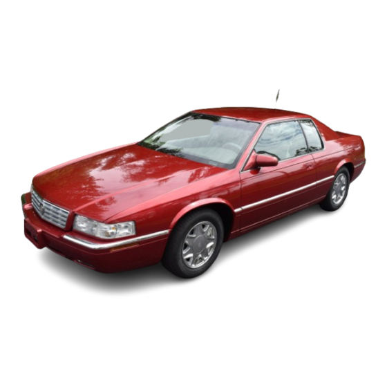 Cadillac 2000 Eldorado Owner's Manual