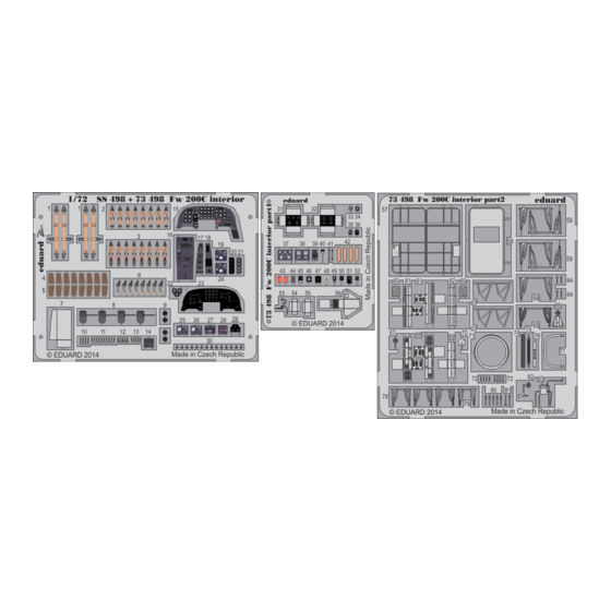 Eduard Fw 200C interior S.A. Manual