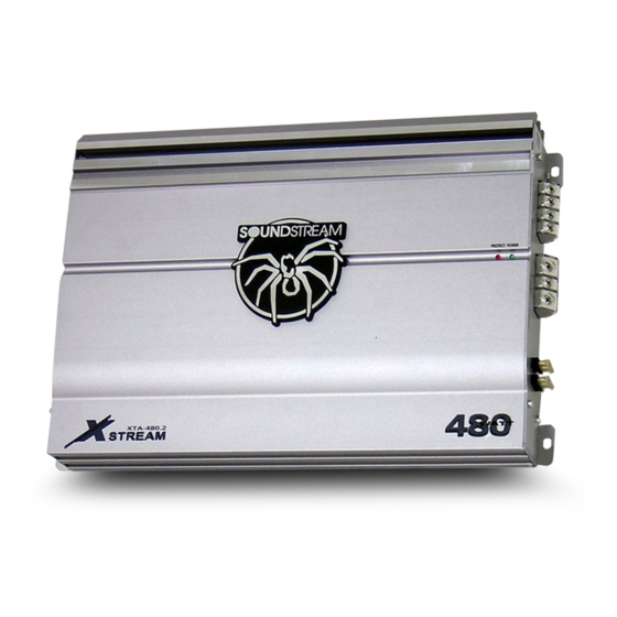Soundstream XTA180.2 Owner's Manual And Installation Manual