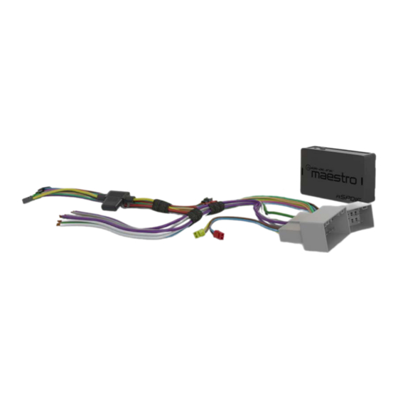iDataLink MaestroRR2 Install Manual