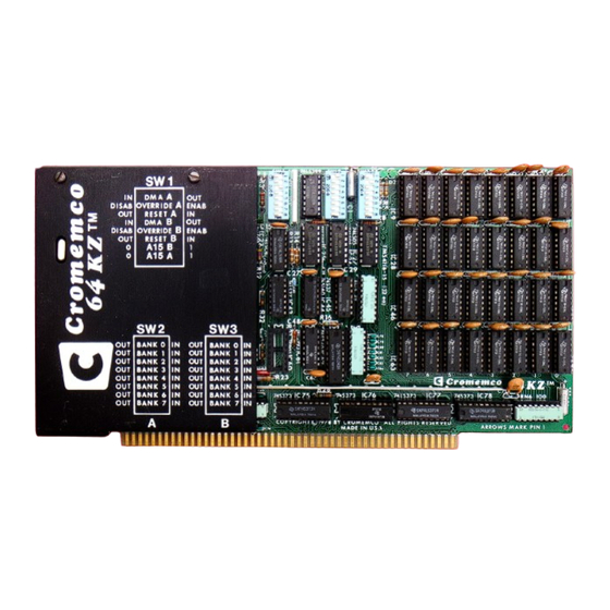 Cromemco 64KZ Instruction Manual