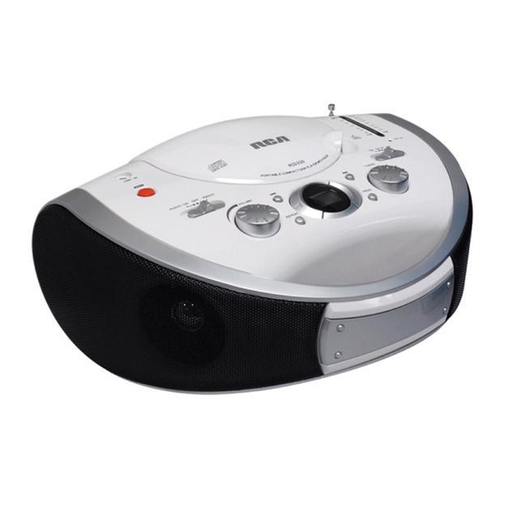 RCA RCD330 User Manual