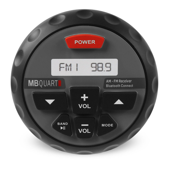 MB QUART Nautic GMR-2 Manual