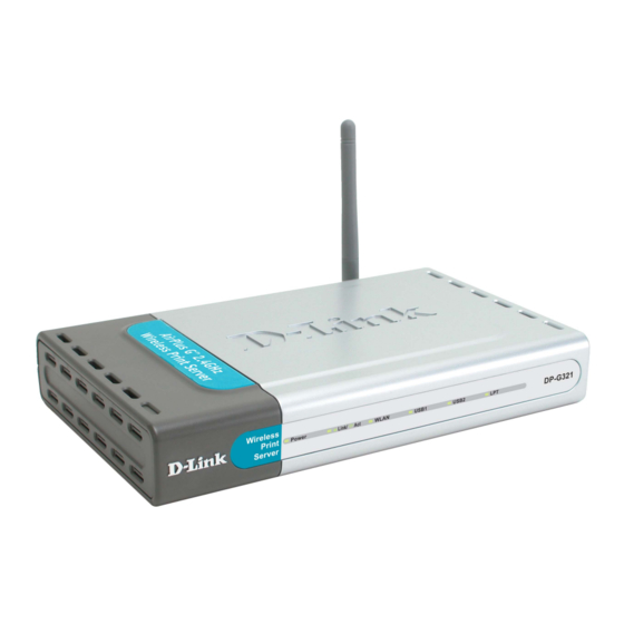 D-Link AirPlus DP-G321 Quick Installation Manual
