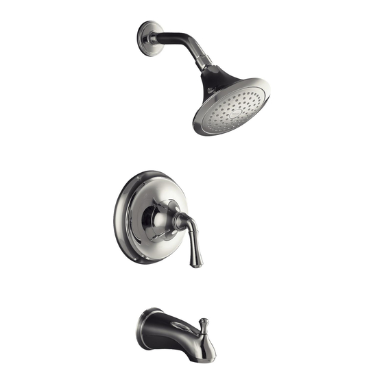 Kohler K-T10274 Shower Faucet Manuals