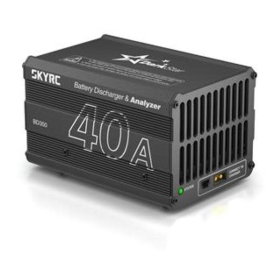 Skyrc BD350 Instruction Manual
