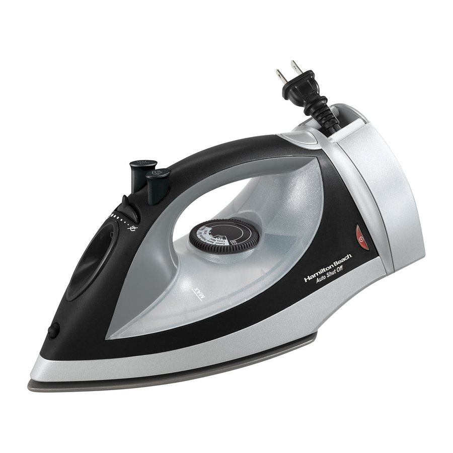 Hamilton Beach 14210, 17610R - Iron Manual