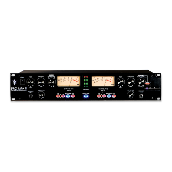 Art PRO MPA II User Manual