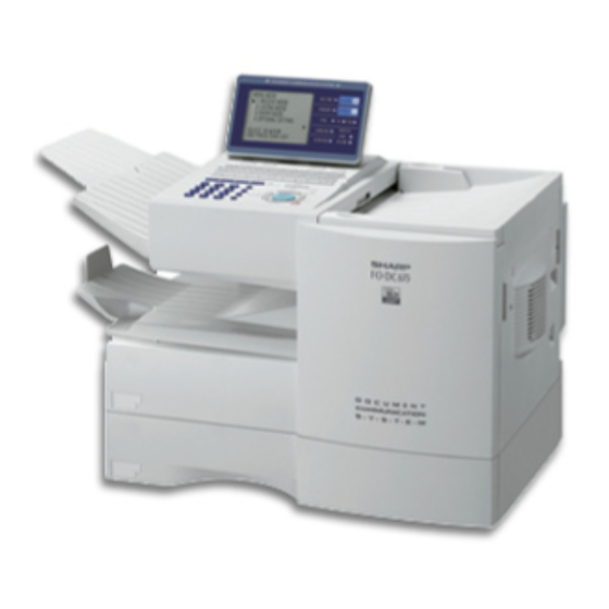 Sharp FO-4450 Service Manual