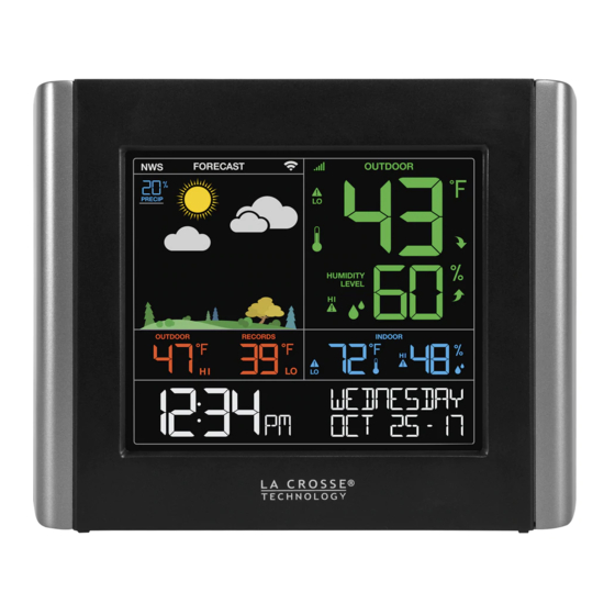 La Crosse Technology C84343 Instructional Manual