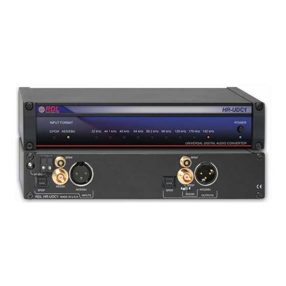 RDL HALF-RACK Series Manual