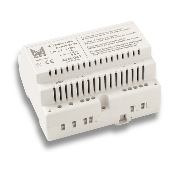 Alcad ALM-041 Manual