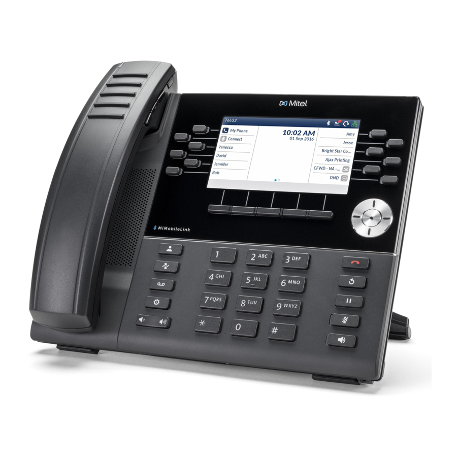 Mitel 6930, 6930w - IP Phone Manual