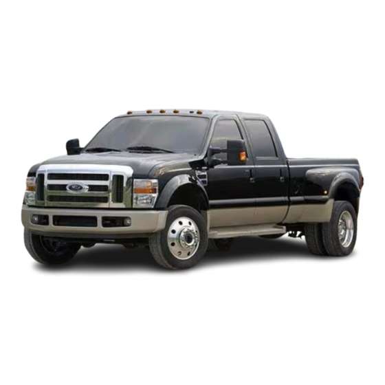 Ford Super Duty 2008 Quick Reference Manual