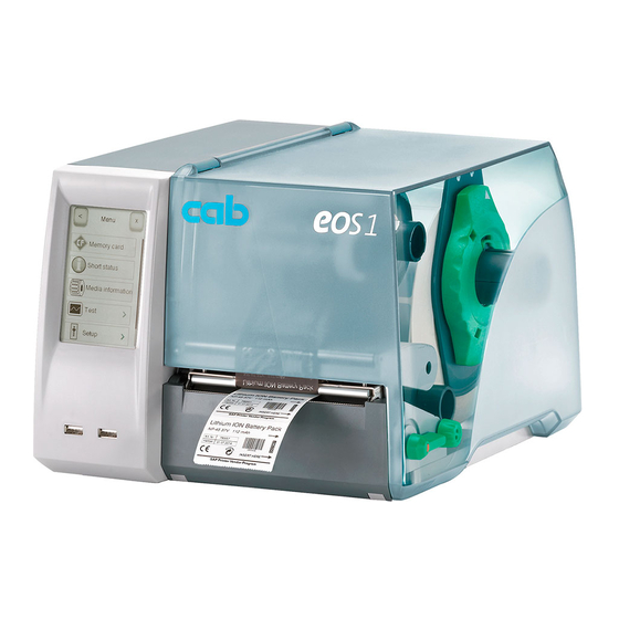 CAB EOS1 Configuration Manual