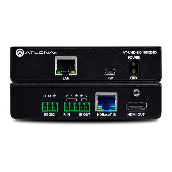 Atlona AT-UHD-EX-100CE-KIT User Manual