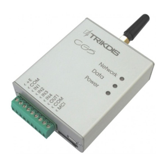 Trikdis CG5 User Manual