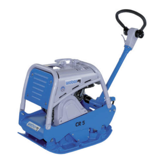 Weber mt CR 5-II Hd Operating And Maintenance Manual