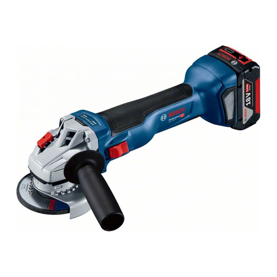Bosch GWS18V-10 Operating/Safety Instructions Manual