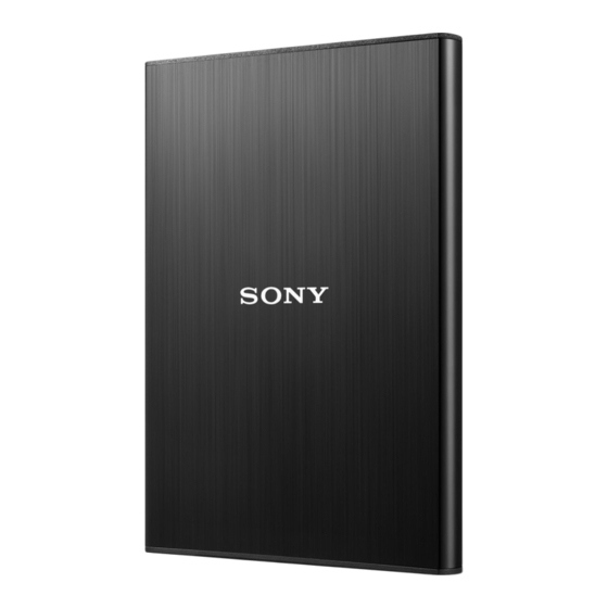 Sony HD-B1 Operating Instructions