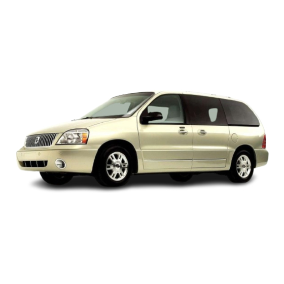 Mercury 2004 Monterey Owner's Manual