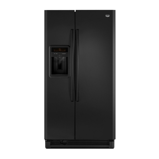 Maytag MSD2578VEB - 25.4 cu. Ft. Refrigerator Owner's Manual