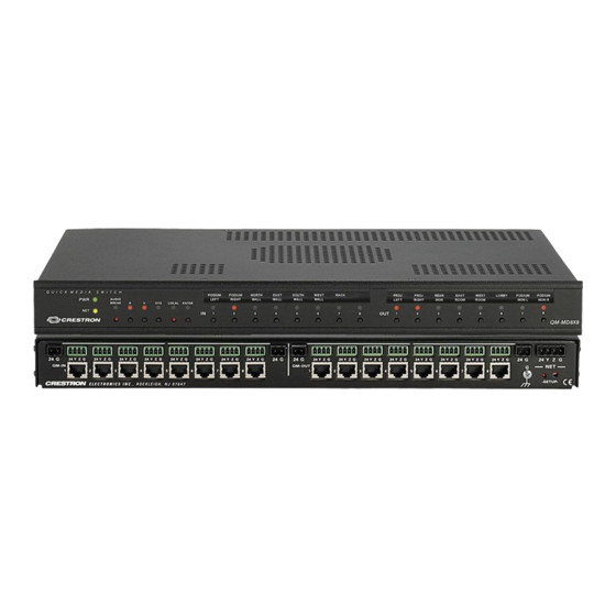 Crestron QM-MD8x8 Operation Manual