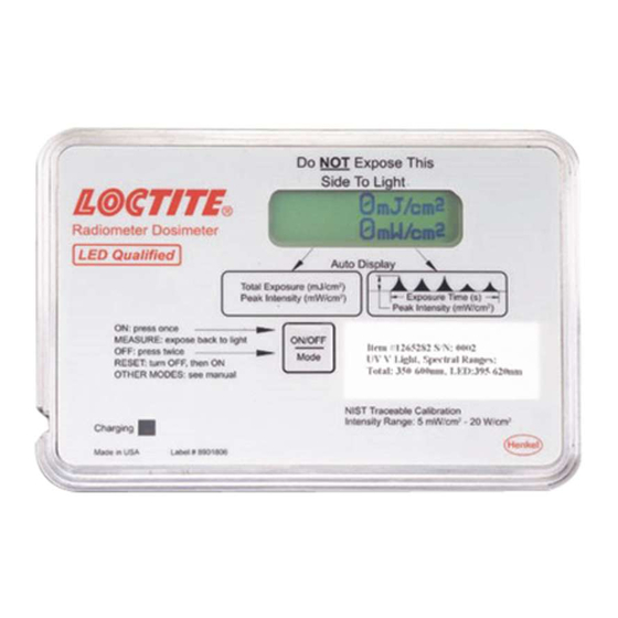 Loctite 1390323 Instruction Sheet