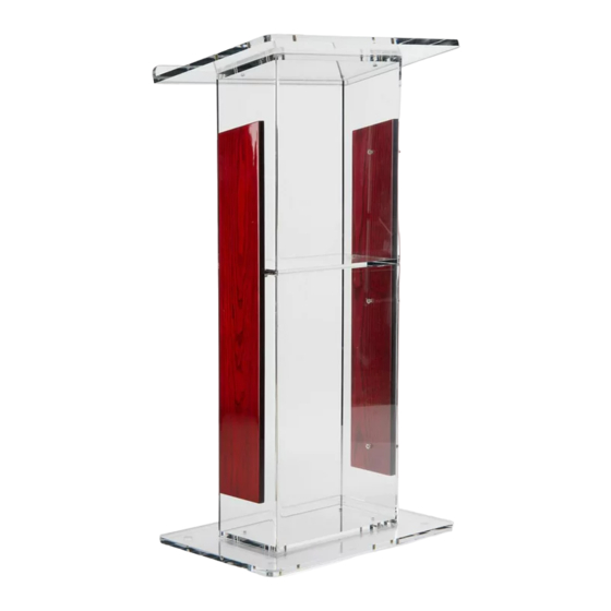Displays2go LECTFLCHW Assembly Instructions