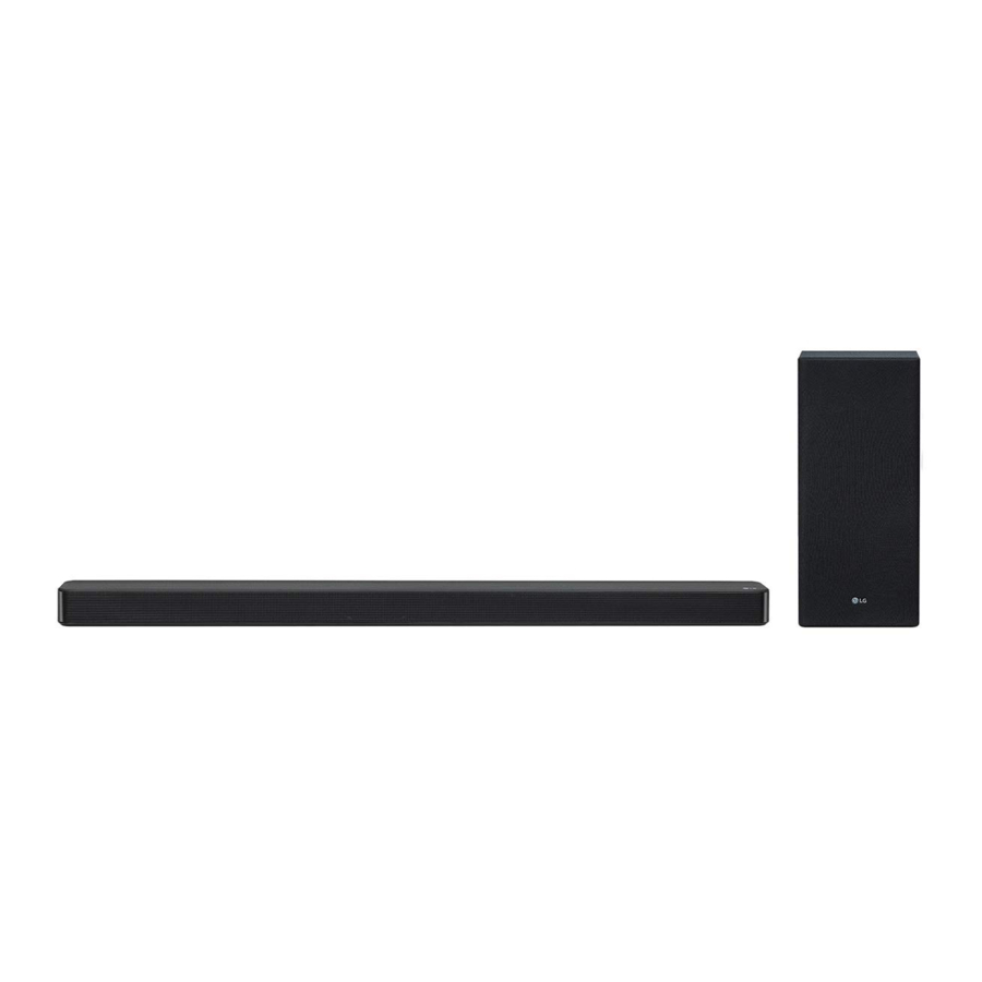 LG SL6Y - Wireless Sound Bar Simple Manual
