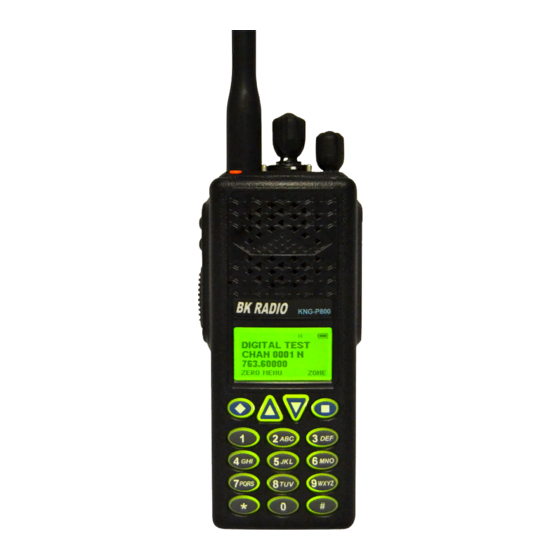 BK Radio KNG Series User Manual